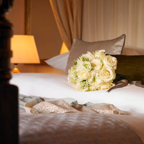 Bouquet Of Roses In Bridal Suite