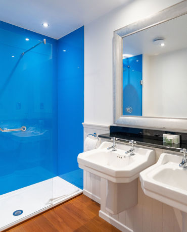 Elegant bathroom in luxury suite