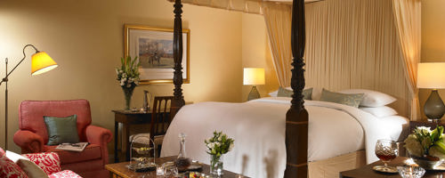 Luxury Hotel room at Dunraven Hotel in Adare, County Limerick